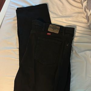 Wrangler Jeans Black Denim 46x 30 Men’s